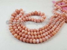 Pink Opal Far Faceted Roundelle Beads
